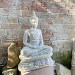 Tượng Phật Thích Ca Kiểu Thái Đá Trắng