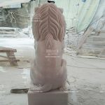 Tượng Sư Tử Đá Cẩm Thạch Trắng