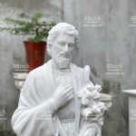 Tượng Thánh Giuse Bằng Đá - Tượng Thánh Thợ Giuse Đá Trắng