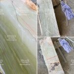 TƯỢNG ĐỨC MẸ BẰNG ĐÁ NGỌC ONYX XANH