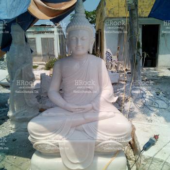 Tượng Phật Thích Ca Thái Đá Trắng